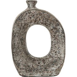 MUST Living Vaas Salda large stone,31x22x12 cm, terracota