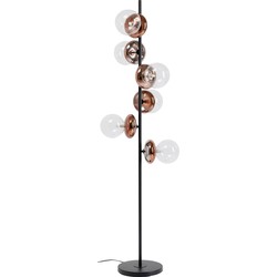 Vloerlamp Double Bubble Copper 165cm