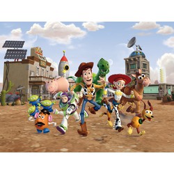 Disney fotobehang Toy Story beige, groen en geel - 360 x 270 cm - 600581