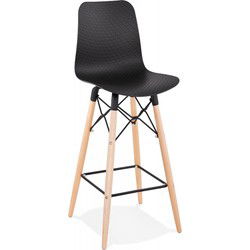 Halfhoge snackkruk MOZAIK MINI 46x46x108 cm Zwart