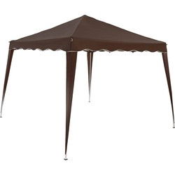 Vouwbare Partytent Capri 3x3m Donkerbruin
