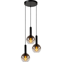 Mario 3x E27 hanglamp diameter 48,5 cm zwart