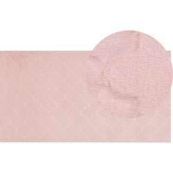 GHARO - Hoogpolig vloerkleed - Roze - 80 x 150 cm - Polyester