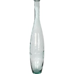 Mica Decorations Kyara Fles Vaas - H100 x Ø20 cm - Gerecycled Glas - Transparant