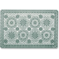 Unique Living | Placemat Floral | Rechthoekig | Polyester | Groen | 30x45cm