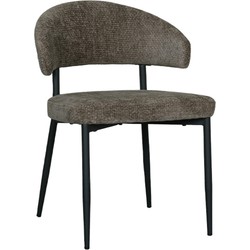 LABEL51 Eetkamerstoel Bliss - Hunter - Elite - Black Frame