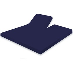 Elegance Splittopper Hoeslaken Jersey Katoen Stretch - donker blauw 180x210/220cm