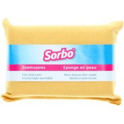 Sorbo ramen/huishoud zeemspons - 11 x 7 x 3 cm - Schoonmaak zemen - Zeem