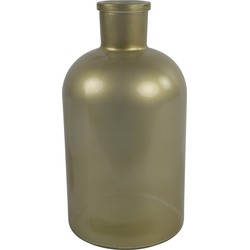 Countryfield vaas - mat goud - glasA - apotheker fles - D14 x H27 cm - Vazen