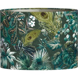 Light & Living - Lampenkap XENIA FLORA - 38x17.5x28cm - Groen