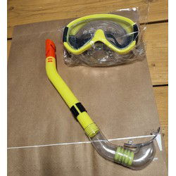 Snorkelset Pro Geel voor Volwassenen