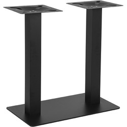 LABEL51 Eetkamertafel Tafelpoot Dubbel - Zwart - Metaal - Dubbel - 71 cm