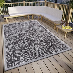 Buitenkleed - Telu Grijs/Antraciet - 63 X 120 CM