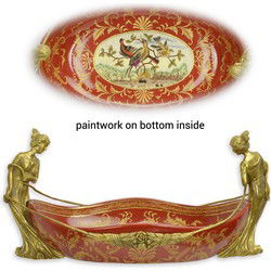 A BRONZE MOUNTED PORCELAIN BOWL