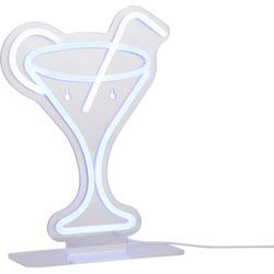 Leitmotiv - Neon Light Coctail w. Straw - Blauw