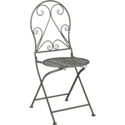 Mica Decorations Eetkamerstoel Lexie - 50x40x93 cm - Ijzer - Donker Grijs