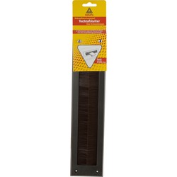 Brievenbusborstel - bruin - kunststof - 38 x 8,3 cm - tochtafsluiter - energiebesparend - Brievenbusonderdeel