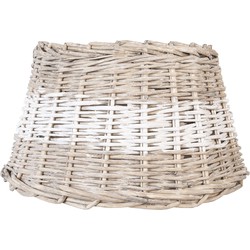 Clayre & Eef Lampenkap  Ø 38x22 cm Beige Rotan Rond Rieten Lampenkap