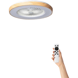Plafondventilator Agma met verlichting - Ø58cm - 6 snelheden - Afstandsbediening - Wit