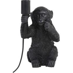 Tafellamp Monkey - Zwart - 20x19,5x34cm