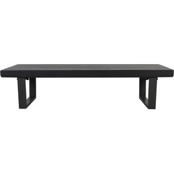 Light&living Salontafel 166x59x40 cm MUDEN mango hout mat zwart+zwart