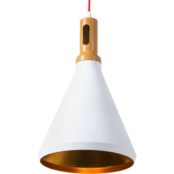 Beliani MACKENZIE - Hanglamp-Wit-Aluminium