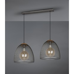Vintage Hanglamp  Ivar - Metaal - Grijs