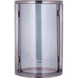 PTMD Windlicht Jarie - 18x18x28 cm - RVS - Metaal