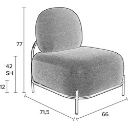 Housecraft Living Polly Fauteuil Grijs