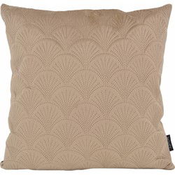Sierkussen Velvet Shell Taupe | 45 x 45 cm | Velvet / Polyester