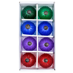 Design and Decor - Kerstglas Hangversiering Set - Woondecoratie - Kerstdecoratie - Feestdagengeschenk - Set van 8