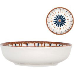 Clayre & Eef Kom Beige Blauw Keramiek
