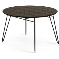 Kave Home - Milian ronde uitschuifbare tafel Ø 120 (200) x 75 cm