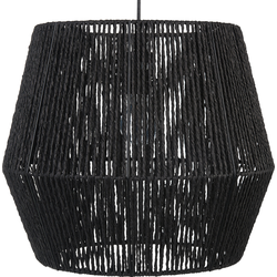 Beliani GWERU - Hanglamp-Zwart-Papier touw