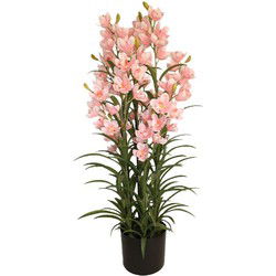 Cymbidium kunstplant 125 cm, roze