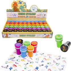 Decopatent 60 STUKS Dinosaurus Stempels - Traktatie Uitdeelcadeautjes voor kinderen - Speelgoed Traktaties Stempel - Uitdeelcadeaus