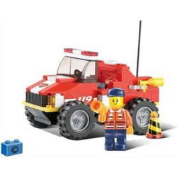 Sluban Fire Alarm M38-B0217 Brandweerjeep 118-delig