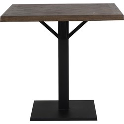 Light & Living - Eettafel CHISA - Ø80x78cm - Bruin