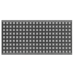 ROHTAK - Outdoor kleed - Zwart - 90 x 180 cm - Polypropyleen