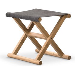 Folding stool Frame teak wood Fabric Sunproof I
