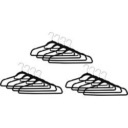 Benson Kledinghangers - 12x - kunststof - draaihaak - buigbaar - 44 cm - Kledinghangers