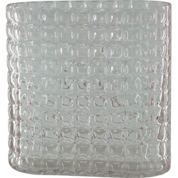 Vase - Ribble - Glass - Pink - 18x9,5x17,5cm