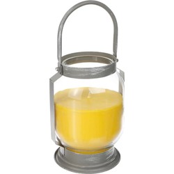 Citronella kaars/lantaarn in glas 65 branduren - geurkaarsen