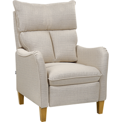 Beliani ROYSTON - TV-fauteuil-Beige-Polyester