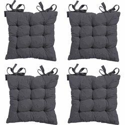Madison -  Zitkussen Panama grey - Ca. 46x46 cm - Set van 4