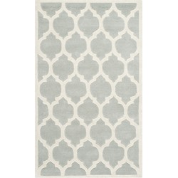 Safavieh Contemporary Indoor Hand Tufted Area Rug, Chatham Collection, CHT734, in Grey & Ivory, 91 X 152 cm
