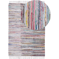 MERSIN - Laagpolig vloerkleed - Fuchsiapaars - 160 x 230 cm - Katoen