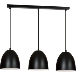 moderne hanglamp Santis Zwart 3-lichts