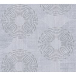 A.S. Création behang stip grijs - 53 cm x 10,05 m - AS-378321