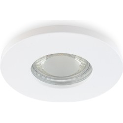 Groenovatie Inbouwspot Rond, Vast, Waterdicht IP44, GU10 Fitting, Mat Wit